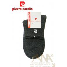法國時尚品牌皮爾卡登(Pierre cardin)半統紳士襪-深灰
